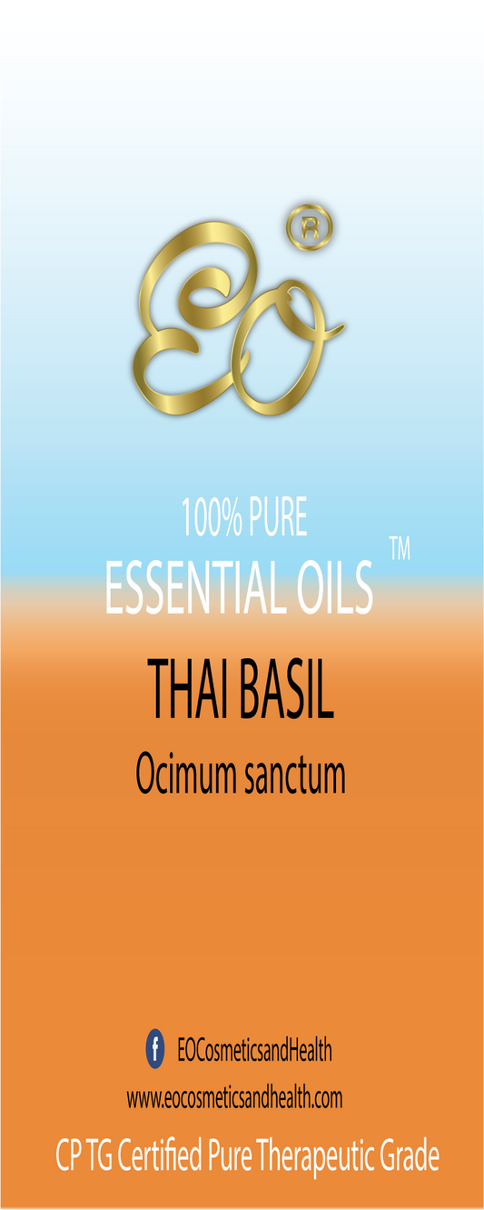 Thai Basil | Ocimum sanctum | 100% ESSENTIAL OIL | Eo Cosmetics and Health