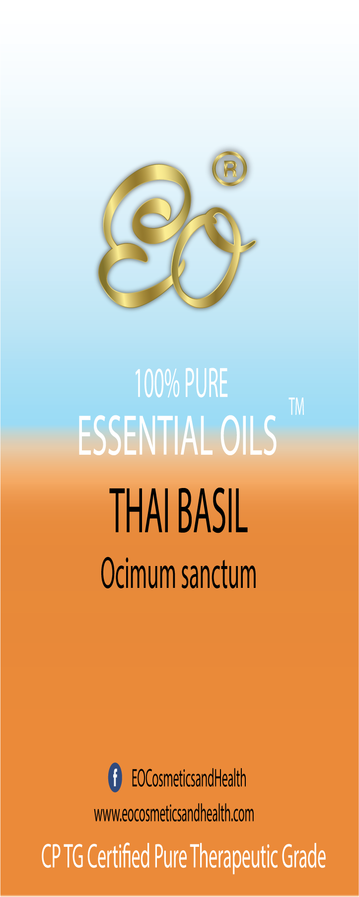 Thai Basil | Ocimum sanctum | 100% ESSENTIAL OIL | Eo Cosmetics and Health