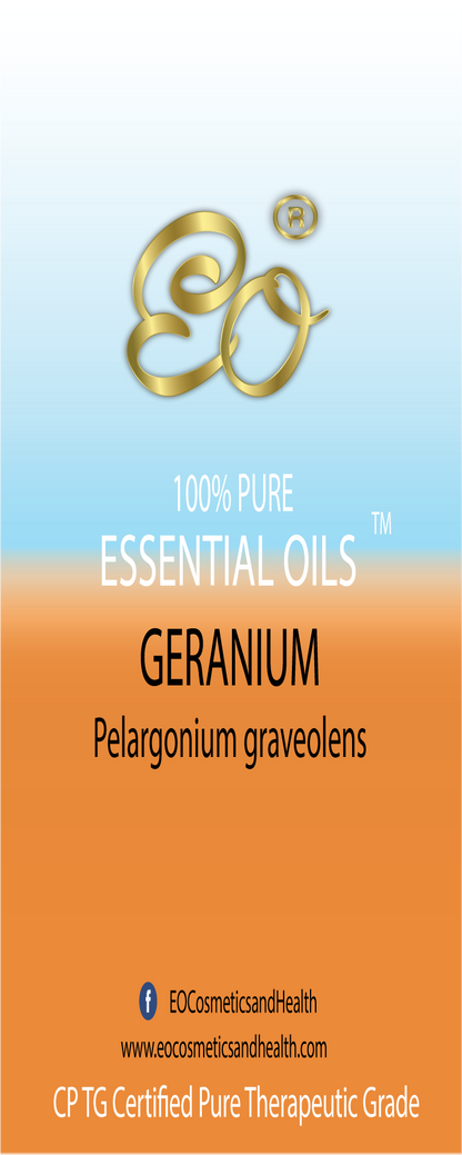 Geranium | Pelargonium graveolens | 100% ESSENTIAL OIL | Eo Cosmetics and Health