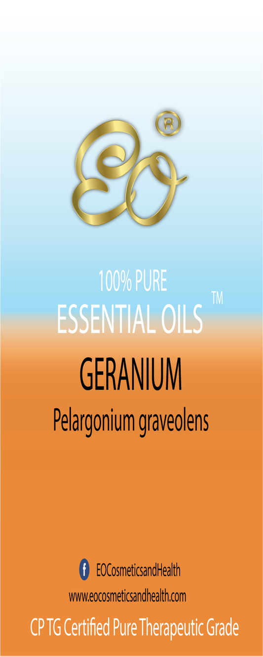 Geranium | Pelargonium graveolens | 100% ESSENTIAL OIL | Eo Cosmetics and Health