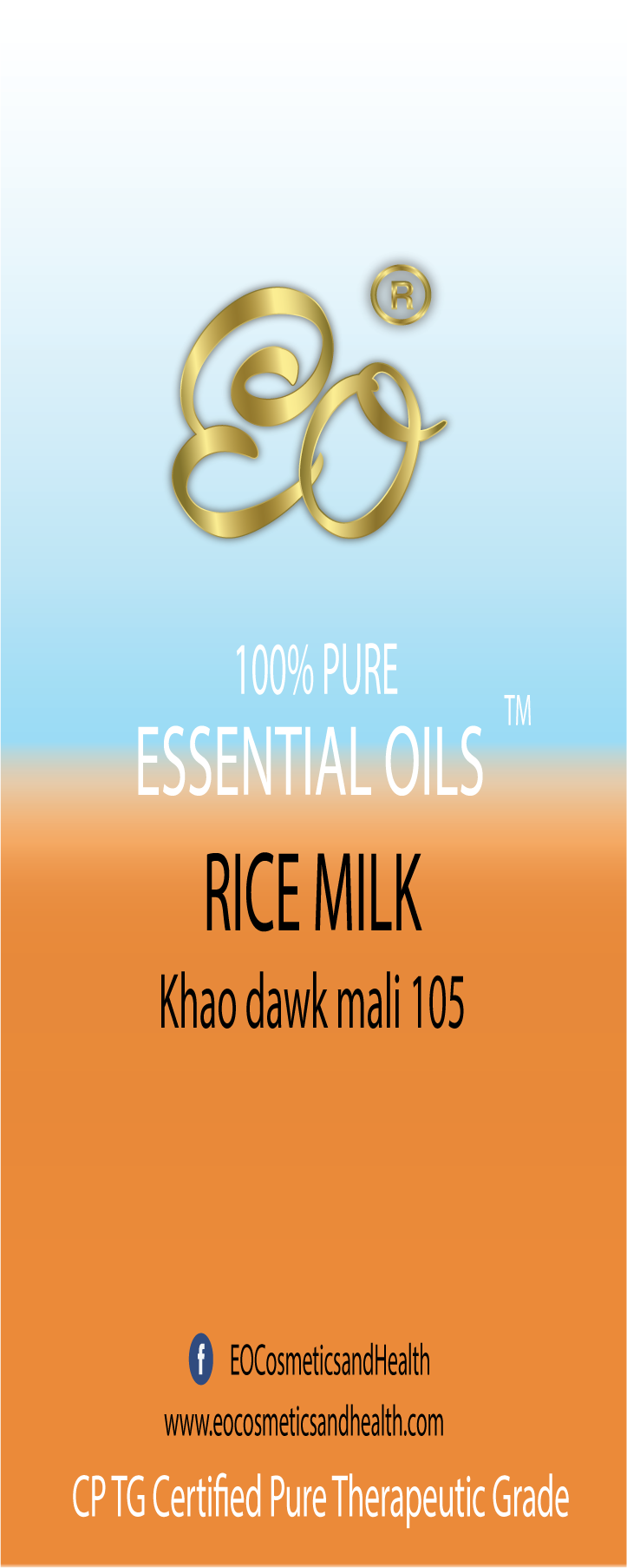 Rice milk | Khao Dawk Mali 105 100% ESSENTIAL OIL | Eo Cosmetics and Health