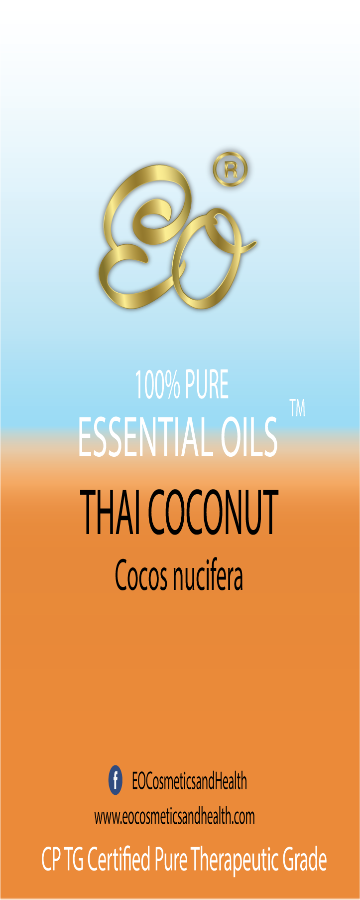 Thai Coconut | Cocos nucifera | 100% ESSENTIAL OIL | Eo Cosmetics and Health