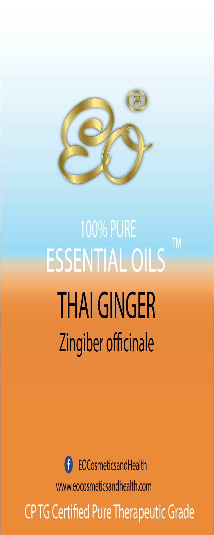 Thai Ginger | Zingiber officinalis | 100% ESSENTIAL OIL | Eo Cosmetics and Health